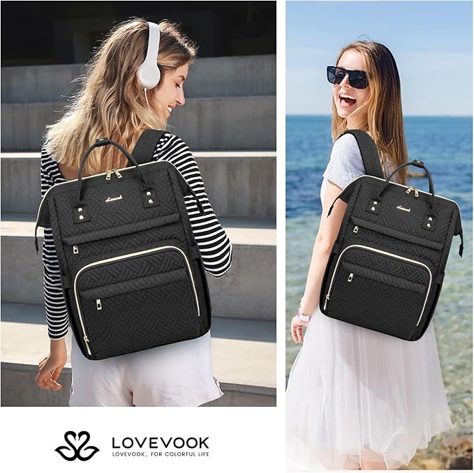 LOVEVOOK Laptop Backpack for Women, 15.6 Inch Professional Womens Travel - Image 6