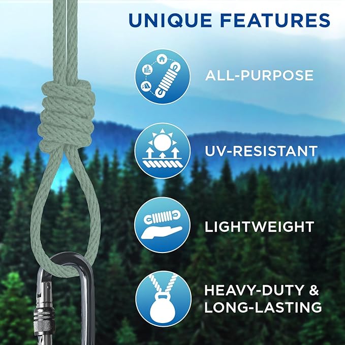 TECEUM Cotton Rope 3/16” – 100 FT – Strong All-Purpose Braided Rope – Natural - Image 4