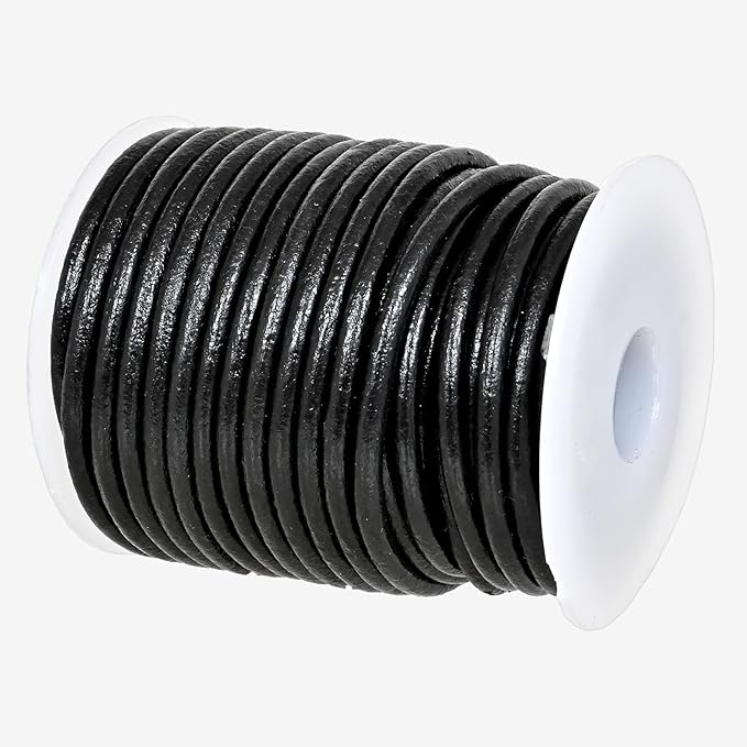 GENIQUE Real/Genuine Round Leather String Cord by GENIQUE
