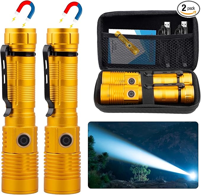 Hoxida Small Tactical Flashlights High Lumens by Hoxida