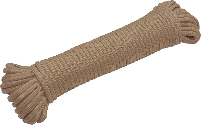 Coghlan's 50 ft Nylon Paracord, Tan- Type III 550 Survival Rope - Image 2