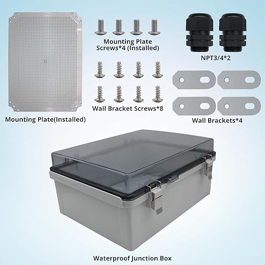 MAKERELE Extra Large Outdoor Electrical Enclosure Boxes Waterproof IP67 - Image 3