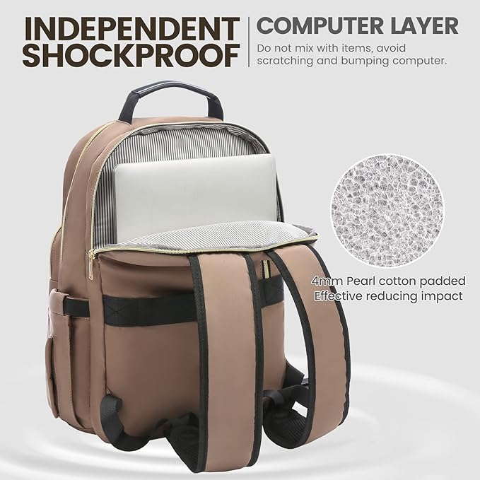 LOVEVOOK Laptop Backpack for Women 15.6 inch, Cute Womens Travel Backpack Purse - Image 4