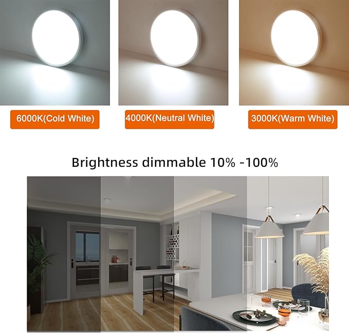 9 Inch Motion Sensor Ceiling Light Indoor, Motion Sensor Fixture Indoor - Image 5