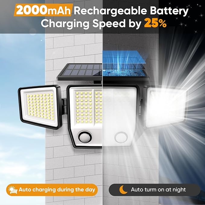 Solar Motion Sensor Outdoor Lights Waterproof - Image 4