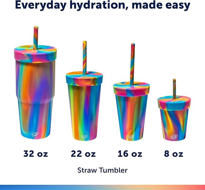 Silipint: 32oz Silicone Straw Tumbler, Unbreakable, Dishwasher Safe - Image 4