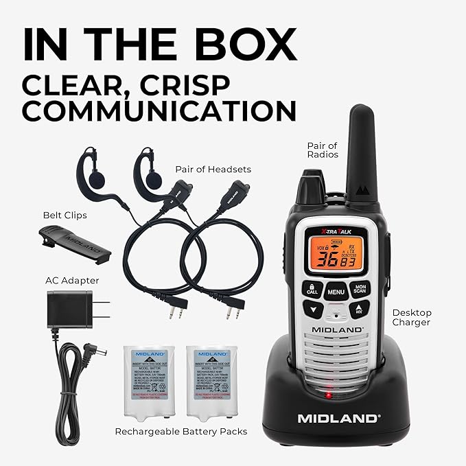 Midland LXT600VP4 FRS Business Walkie Talkies - Image 2