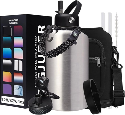 64 oz Insulated Water Bottle Stainless Steel by DIGJUPER