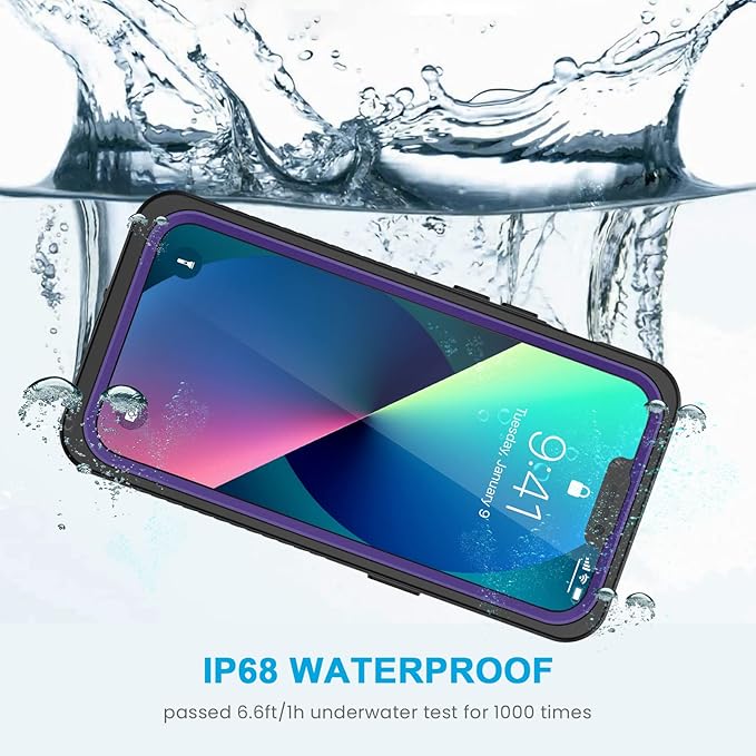 Lanhiem for iPhone 13 Case, IP68 Waterproof Dustproof Shockproof Cases - Image 5