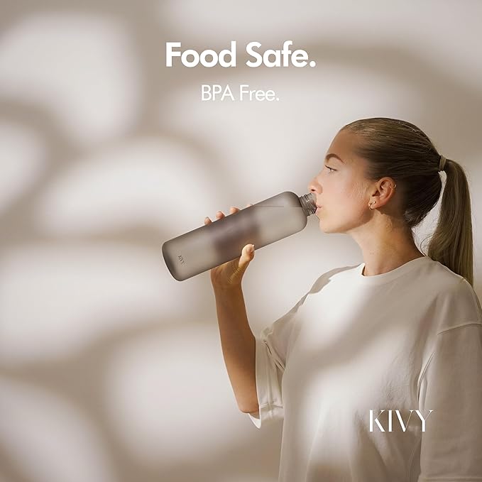 KIVY Slim Water Bottle 32oz Fits Backpack & Cupholder - Image 7