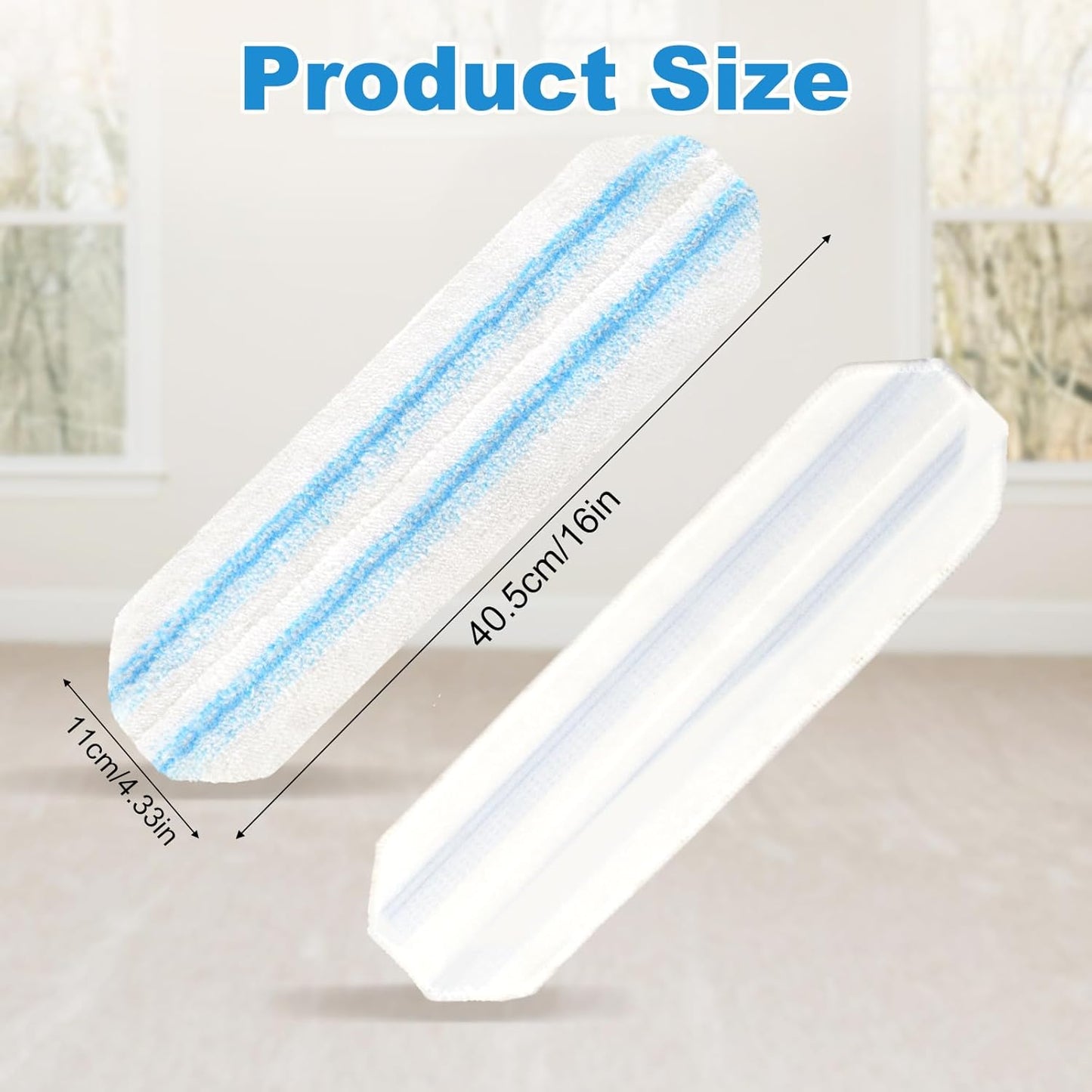 3PCS Replacement Mop Pads for O-Cedar H2prO Flat Mop System,Microfiber Mop Pad Easy Clean for All Hard Floors,Reusable & Machine Washable