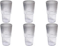 Fine Ribbed 22 oz Durable Acrylic Jumbo Drinking Glasses, Shatter-Resistant and by Unknown