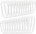 24pc Aluminum Carabiner Clip D Ring, Keychain Spring Hook, Small Carabiners Set by Zalava