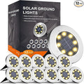 INCX 4.6 inch Solar Lights Outdoor Waterproof, 12 Pack Solar Lights by INCX