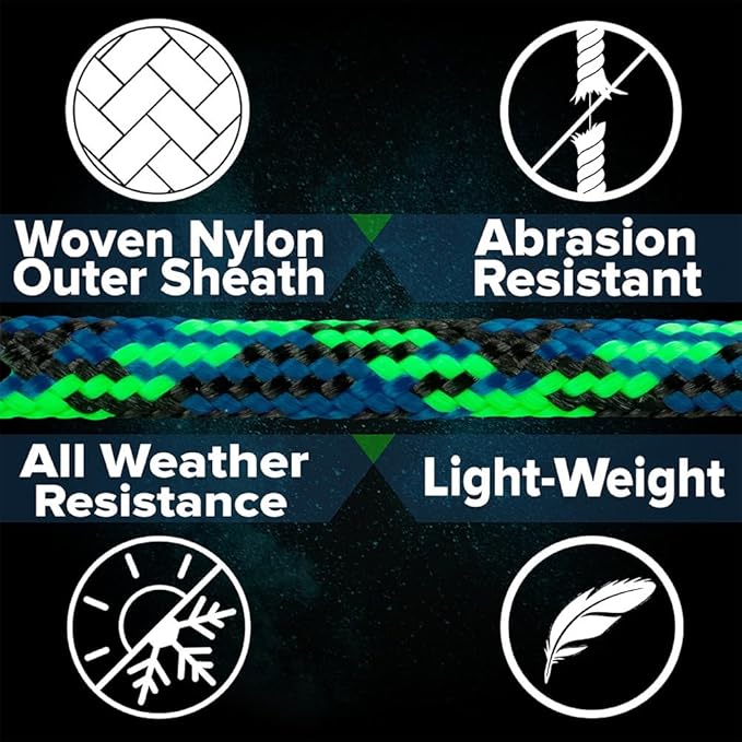 Paracord Planet 100 Feet Tactical 5-Strand Nylon Core 275-Lb Tensile Strength - Image 4