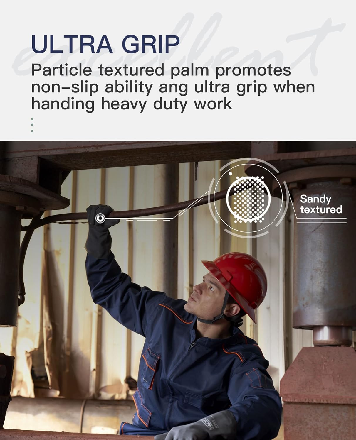 PACIFIC PPE Chemical Resistant Gloves, Heavy Duty Industrial Rubber Gloves, Resist Acid, Alkali and Oil, 12.6", Large