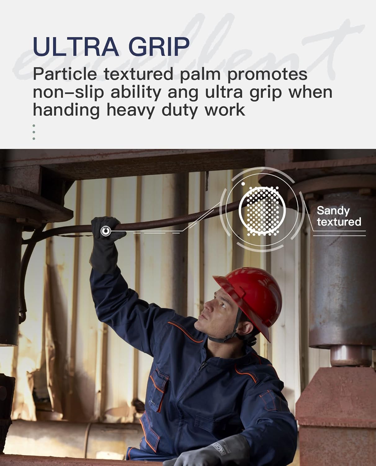 PACIFIC PPE Chemical Resistant Gloves, Heavy Duty Industrial Rubber Gloves, Resist Acid, Alkali and Oil, 12.6", Medium