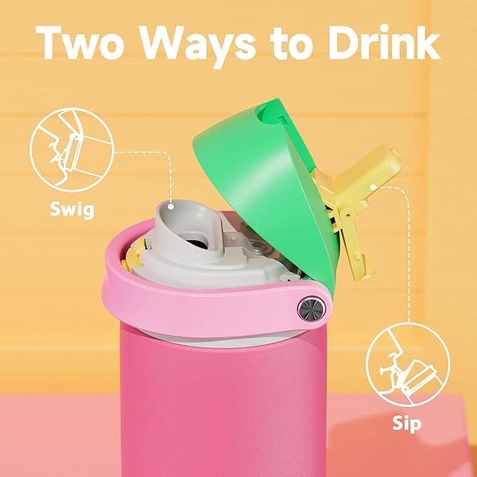 24 oz Insulated Water Bottle for Women: Meoky Stainless Steel Water Bottle - Image 4