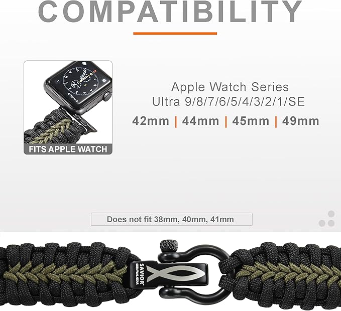 Savior Survival Gear Paracord Watch Band - Image 3