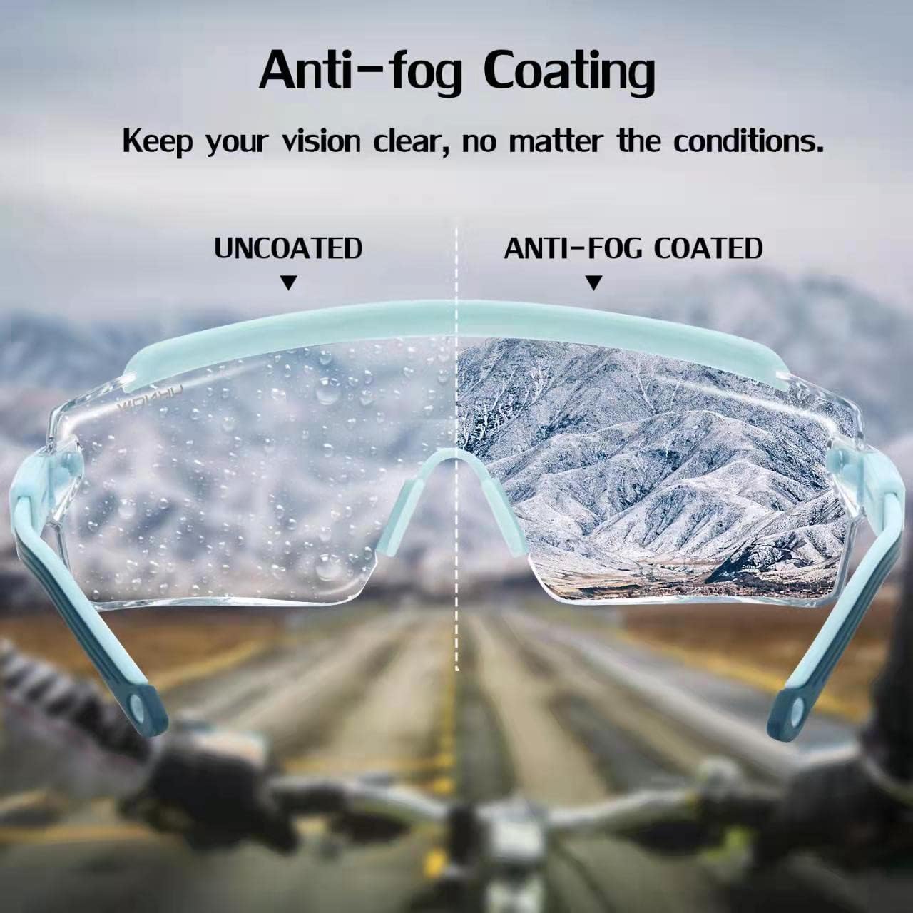 UKNOW Safety Goggles Over Glasses, Safety Glasses Anti Fog Wraparound Eye Protection, Protective Eyewear ANSI Z87.1