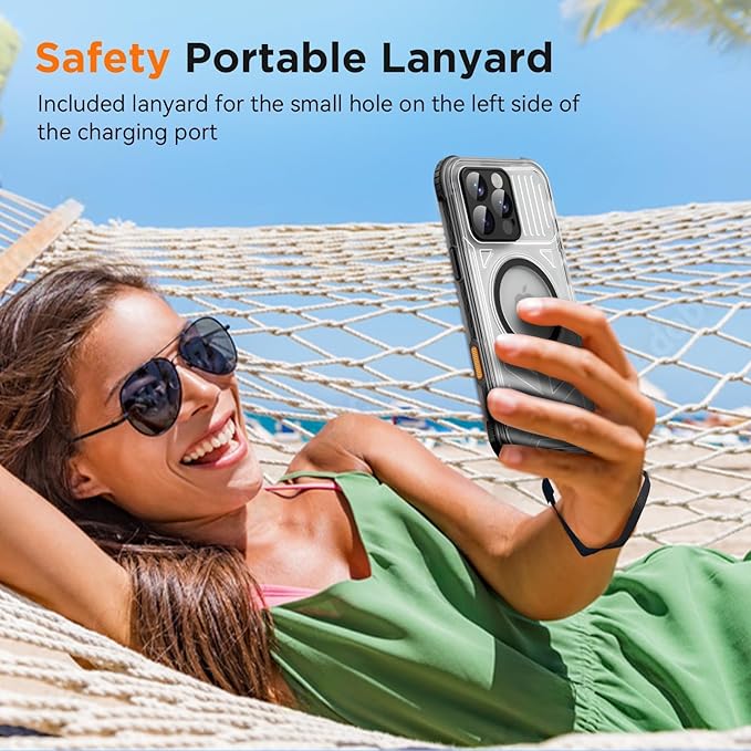 WIFORT for iPhone 16 Pro Max Waterproof Case, Fit for Magsafe Full Body - Image 7