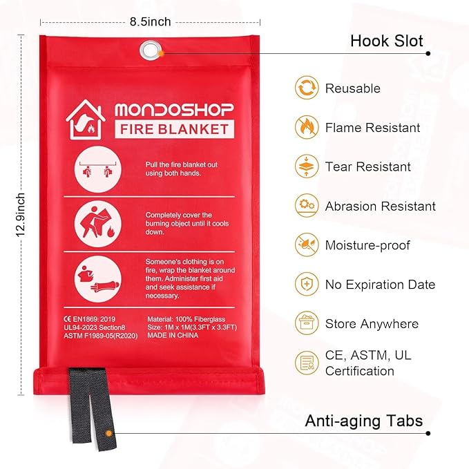 Mondoshop Fire Blankets Emergency - Image 7