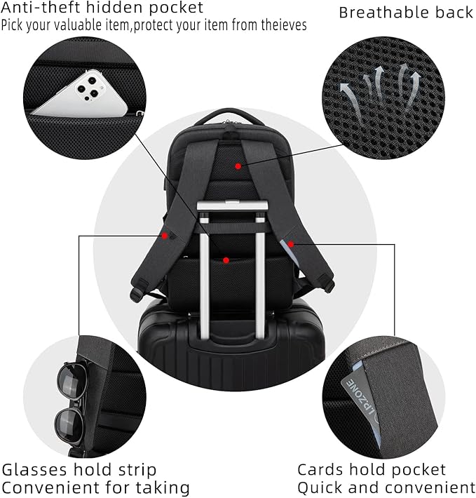 DUSLANG 17 Inch Laptop Backpack - Image 4