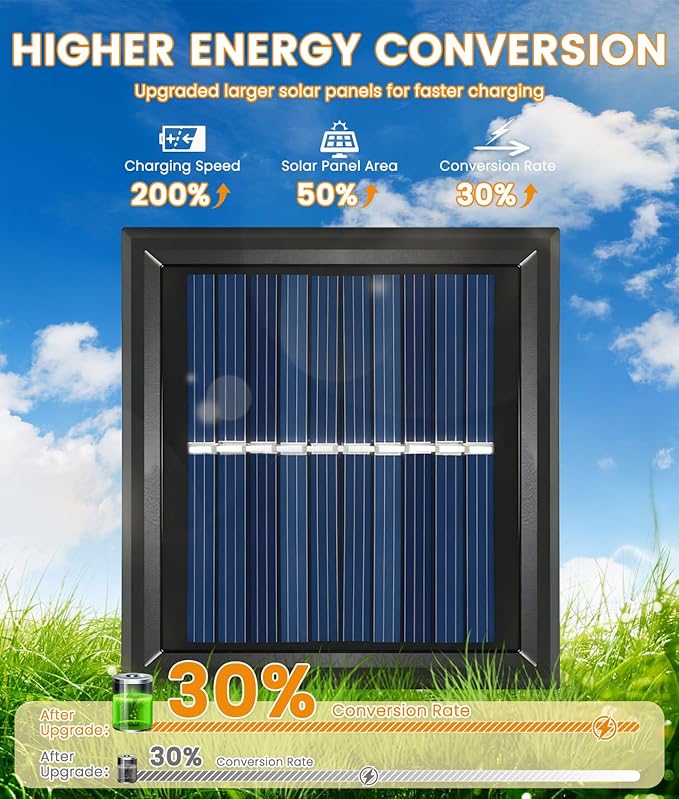 2 Pack Solar Pathway Lights Outdoor, Taller Bright Solar Path Lights Waterproof - Image 4