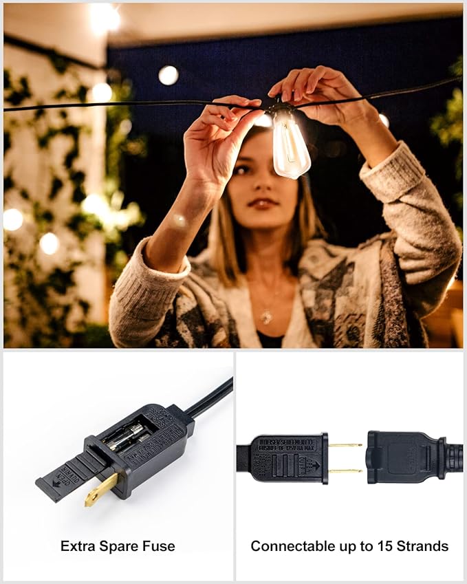 Lightdot 400FT Outdoor String Lights, LED Bistro String Lights - Image 6