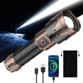 SKYFIRE Rechargeable Flashlight, 5000 Super Bright Tactical Flashlights High by SKYFIRE