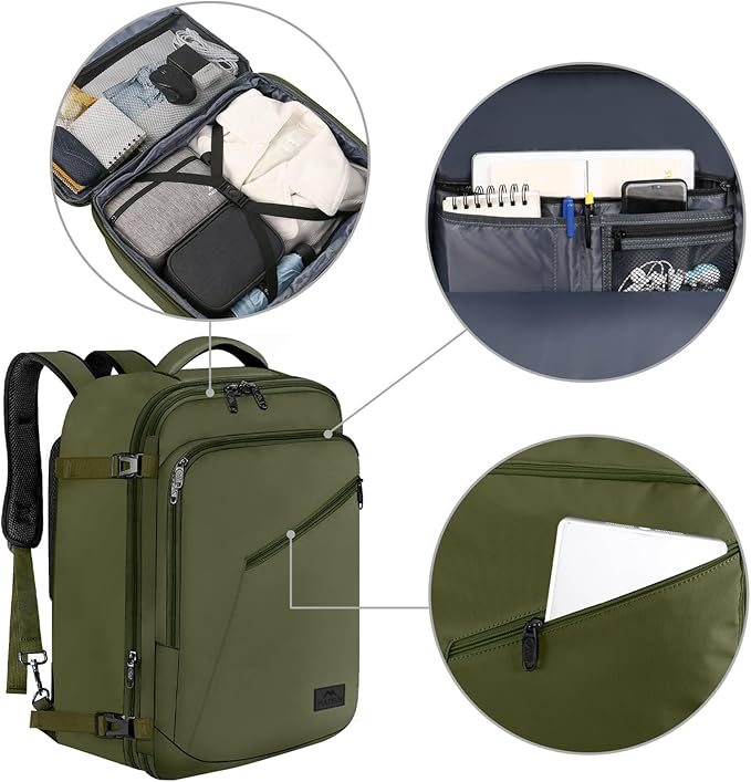 MATEIN Expandable Air Travel Backpack, Light Weight Carry on Backpack - Image 8
