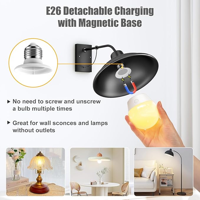 Brightown E26 Rechargeable Light Bulb - Image 2