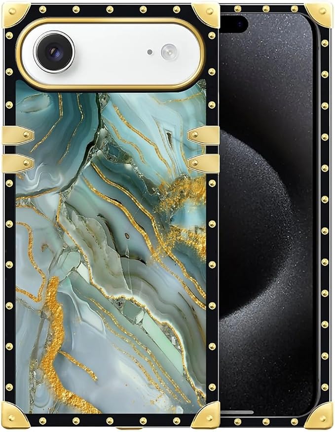 for iPhone 17 Air Case Luxury Golden Decoration by Unknown