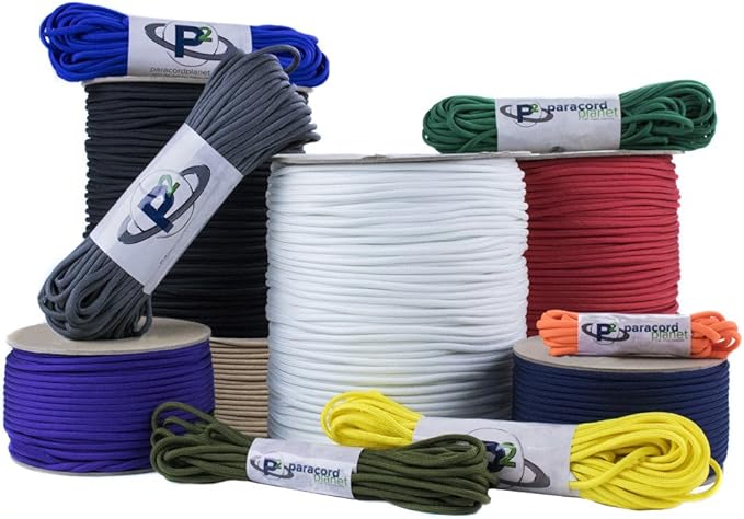 Paracord Planet Genuine Type III 550lb Paracord – Nylon Cord in Solid, and - Image 3