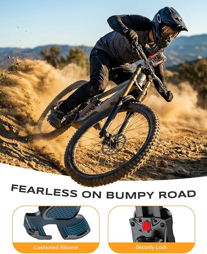 Zewdov Motorcycle Phone Mount, Upgrade Bike Phone Holder, 360° Rotatable Phone - Image 3