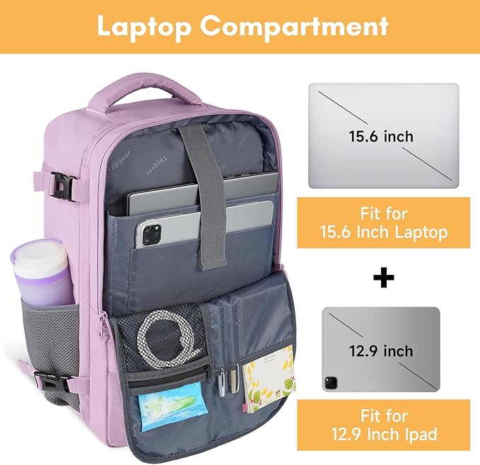Taygeer Travel Backpack for Men Women, Airline Approved Underseat Personal Item - Image 5