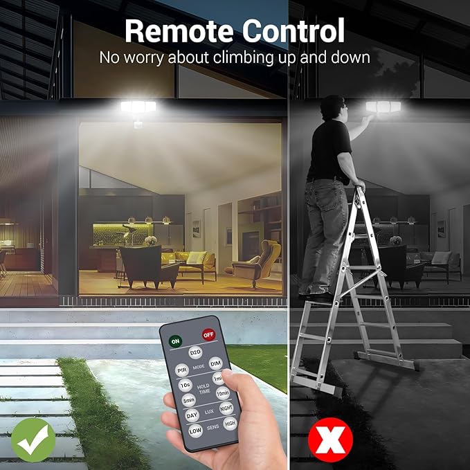 NOVOSTELLA Security Lights Motion Sensor, Dusk to Dawn 45W 5000lm 5000K - Image 2