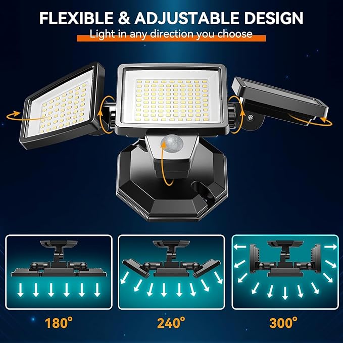 LED Security Lights Motion Sensor Outdoor Lights, 6500K Daylight, IP65 - Image 2