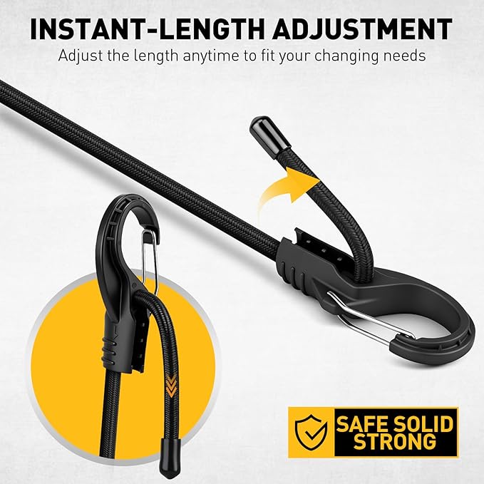 8-Piece 36-inch Adjustable Bungee Cords - Image 4