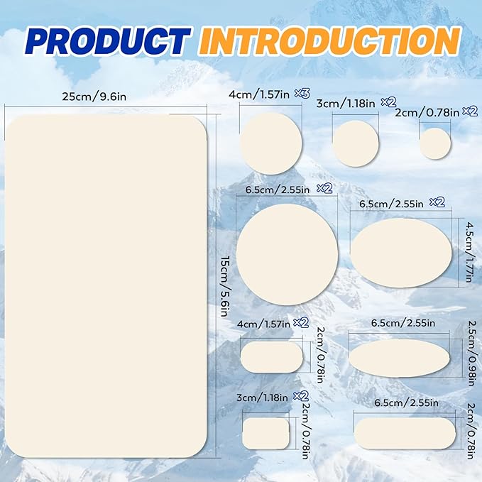 35Pcs Down Jacket Repair Patch Kit Pre-Cut Nylon Patches - Image 2