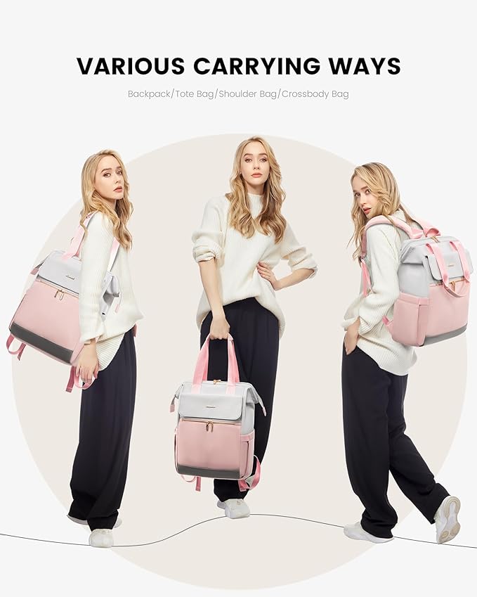 LOVEVOOK Laptop Backpack for Women, 15.6 Inch Work Laptop Bag - Image 6