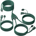 BN-LINK 1 to 3 Splitter Extension Cord, 24 ft End to End, 16/3 SJTW Weather by BN-LINK