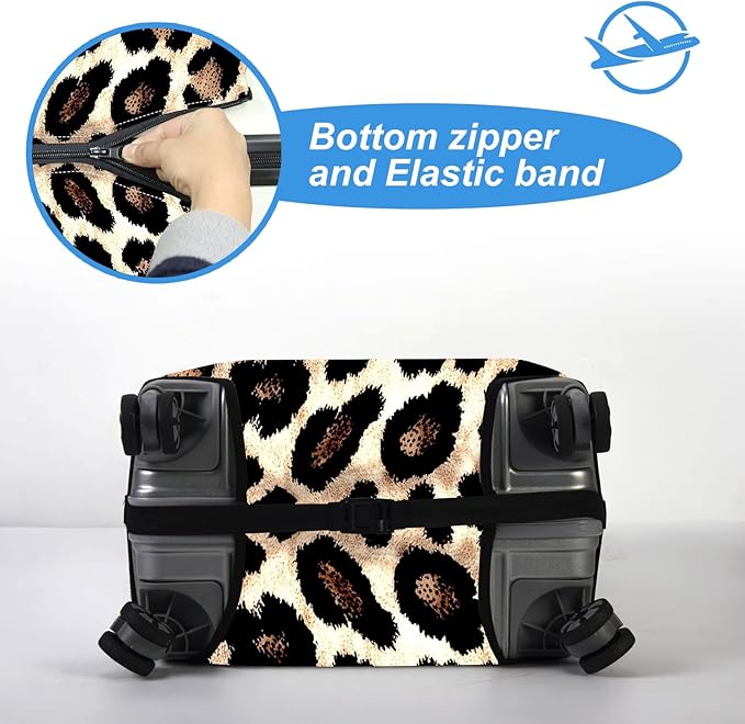 Luggage Cover Protector for 26-28 Inch Suitcases, TSA Approved Elastic Travel - Image 5