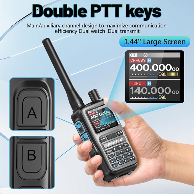 Baofeng Radio UV-5R Mini Ham Radio Long Range Handheld Two Way Radio NOAA - Image 4