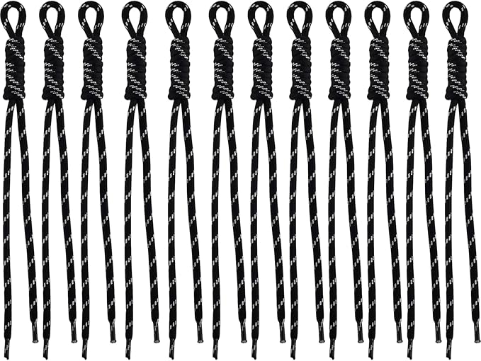 Paracord Keychain Paracord Bag Charm 12pcs Braided Nylon Rope Keychain Cord by Cmidy