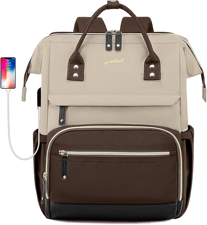 Laptop Backpack Women Work Bag: 15.6 inch Work Bookbag - Image 8