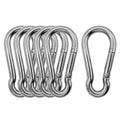 304 Stainless Steel Carabiners -3.15 inch Heavy Duty, Durable & Rust-Free Clips by Outmate