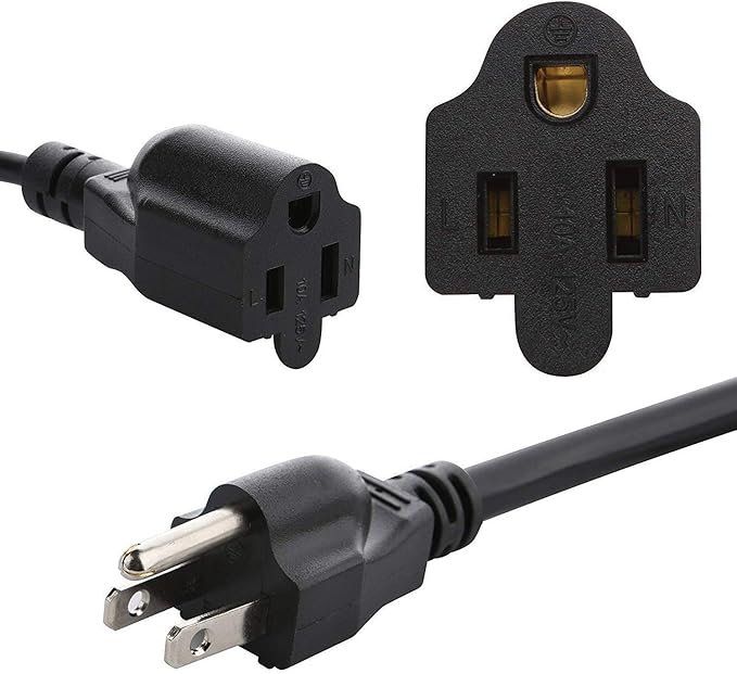 3 Prong 1 to 4 Outlet Power Cord Splitter Cord, Indoor Outdoor Cable Strip - Image 2