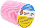 Mandala Crafts Round Genuine Pink Leather Cord by MandalaCrafts