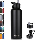 HASLE OUTFITTERS 40oz Stainless Steel Water Bottle, Vacuum Insulated Double by HASLEOUTFITTERS